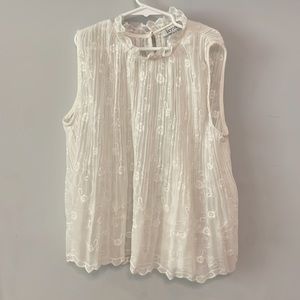 Lucy Paris White XS Cover up Shirt